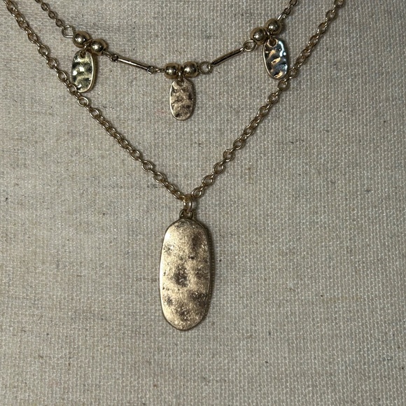 nOir Layered 3 Tiered Gold and Beaded Necklace - NWT - Picture 5 of 9